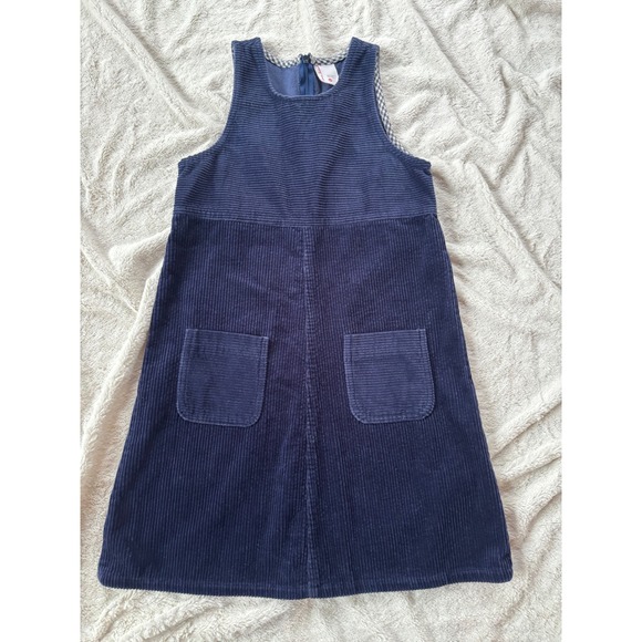 Hanna Andersson Other - Vintage Hanna Andersson 140 Corduroy Jumper Dress Navy‎ USA Made